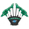 Park Tool Ph-T1.2 P-Handle Torx Wrenchs Green, 8 Torx Wrenches with Holder
