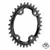 Oneup Components XT/SLX 96 Bcd Oval Ring Black, 32 Tooth, 96 Bcd