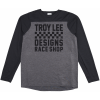 Troy Lee Designs Skyline LS Checker Men's Size Small in Checker Heather Gray/Black