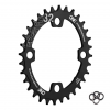 Oneup Components 94/96 Bcd Oval Ring Black, 32 Tooth, 94/96 Bcd