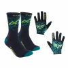 Tasco MTB Unbroken Bike Gloves + Socks Men's Size (Gloves) Small (Socks) Small/Medium in Unbroken Green