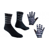 Tasco MTB Black Flag Bike Gloves + Socks Men's Size Small (Gloves) Small/Medium (Socks)