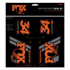 Fox Heritage Fork and Shock Decal Kit Orange