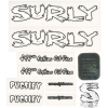 Surly Pugsley Decal Set Canvas Green