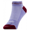 Sockguy Wine O'Clock Cycling Socks Women's Size Small/Medium in White/Red