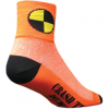 Sockguy Crash Test Dummy Cycling Socks Men's Size Small/Medium in Orange