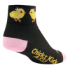 Sockguy Chick Fu Cycling Socks Black/Pink, SM/Med Men's Size Medium