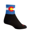 Sockguy Colorado Flag Cycling Socks Men's Size Small/Medium in Black