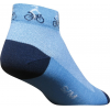 Sockguy Ponytail Women's 1" Cycling Socks Size Small/Medium in Blue