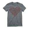 Twin Six One Love T Women's Tee Size Small in Gray
