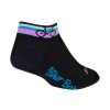 Sock Guy BikerBabe 1" Socks Women's Size Small/Medium in Black/Blue