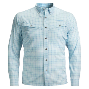 Whitewater Rapids Long Sleeve Fishing Plaid Shirt