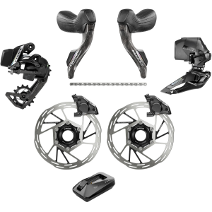 N+1 Bikes SRAM Force eTap AXS Road Groupset - 2x12-Speed HRD Shift/Brake Levers FM Calipers CL Rotors Chain F/R Derailleurs E2 - $1759.00 at N+1 Bikes