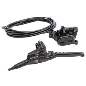 N+1 Bikes Magura Clara Pro Disc Brake Lever - Left Side Lever Post Mount 4-Piston Aluminum Lever Blade BLK - $249.00 at N+1 Bikes