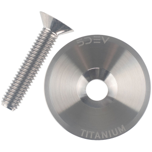 5DEV Titanium Top Cap - Raw Ti