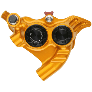 Hope RX4+ SL Disc Brake Caliper - Rear Flat Mount Direct +20mm Mineral Oil Type Orange