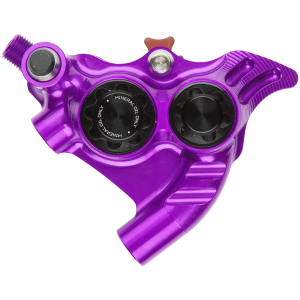 Hope RX4+ SL Disc Brake Caliper - Rear Flat Mount Direct +20mm Mineral Oil Type Purple