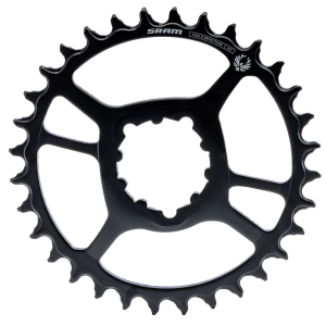 SRAM X-Sync 2 Eagle Direct Mount Chainring - 32t 12-Speed 3-Bolt Direct Mount 6mm Offset Steel BLK