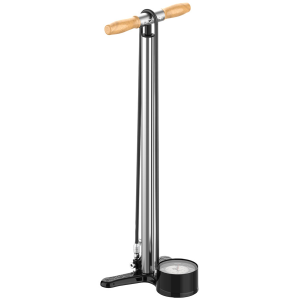Lezyne Alloy Floor Drive 3.5 Floor Pump -  Presta Pro Chuck 220psi Gloss Silver