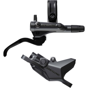 N+1 Bikes Shimano Deore M6200 Disc Brake Lever - Right/Rear Post Mount 2-Piston Caliper SM-BH90-SS Hose Metal Pads Gray/BLK - $125.00 at N+1 Bikes