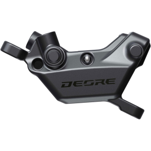 N+1 Bikes Shimano Deore BR-M6220 Disc Brake Caliper - Front Rear Post Mount 4-Piston Includes D02S-MX Metal Pads Gray - $85.00 at N+1 Bikes