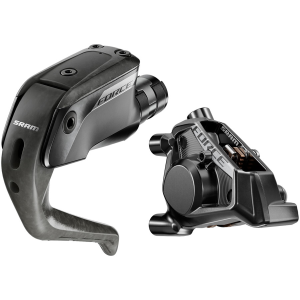 N+1 Bikes SRAM Force Aero Disc Brake Lever - Rear Flat Mount 20mm Offset 2000mm Hose Carbon Lever Blade BLK E1 - $250.00 at N+1 Bikes