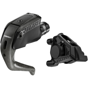 N+1 Bikes SRAM Rival Aero Disc Brake Lever -  Front Flat Mount 20mm Offset 1100mm Hose Carbon Lever Blade BLK E1 - $210.00 at N+1 Bikes