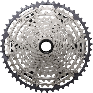 Shimano Deore CS-M7200-12 Cassette - 12-Speed 10-51t Hyperglide+ Micro Spline Silver/BLK