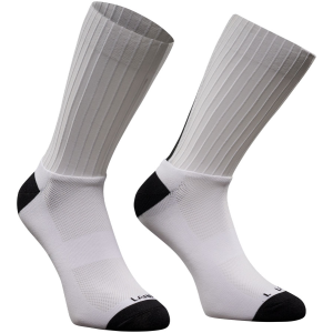 Pi PRO/BLACK Woven Aero Socks - WHITE / S