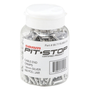 N+1 Bikes SRAM Cable Crimps Brake 1.8mm Silver 500/Count - $39.98 at N+1 Bikes