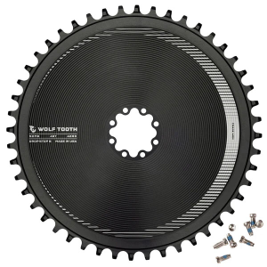 N+1 Bikes Wolf Tooth Components Aero Chainring 8-Bolt Drop-Stop B 48T Blk - $129.95 at N+1 Bikes