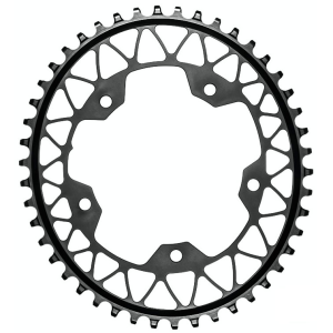 absoluteBLACK 5x110BCD Gravel 1X Oval Chainring 44T Black