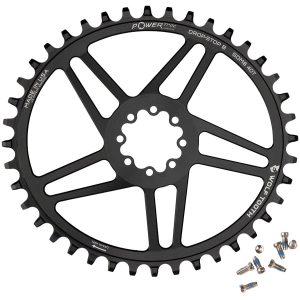 N+1 Bikes Wolf Tooth Elliptical Direct Mount Chainring - 44t SRAM Direct Mount Drop-Stop B For SRAM 8-Bolt Cranksets 6mm Offset BLK - $94.95 at N+1 Bikes