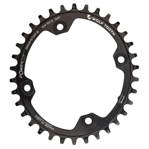 N+1 Bikes Wolf Tooth Components Elliptical 104BCD Chainring 32T DropStop B Black - $79.95 at N+1 Bikes