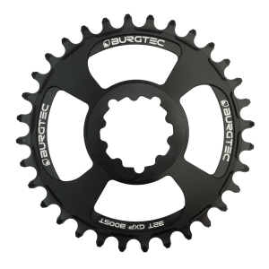 N+1 Bikes Burgtec GXP Boost 3mm Offset Thick Thin chainring 28T Black - $70.94 at N+1 Bikes