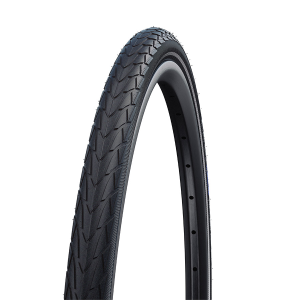 N+1 Bikes Schwalbe Marathon Racer Hybrid Tire 700x30C Wire Clincher Addix Green RaceGuard Reflex 67TPI Black - $49.00 at N+1 Bikes