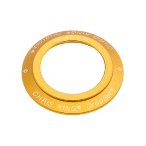 Chris King DropSet 5 Headset Bearing Cap - Matte Gold 50th Anniversary