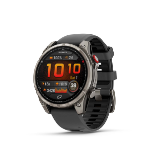 N+1 Bikes Garmin fenix 8 Pro 47 mm- AMOLED Sap. Watch Watch Color: Grey Wristband: Black - Silicone - $1099.99 at N+1 Bikes