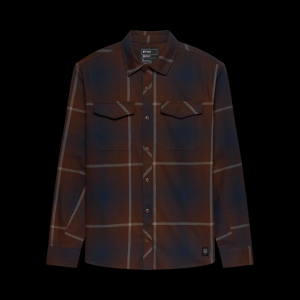 Survivalist Fire Long Sleeve Flannel Shirt - Dark Brown / S