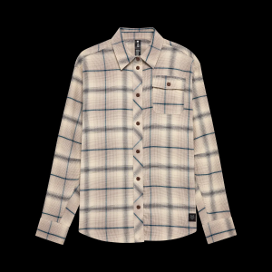 Womens Survivalist Stretch Flannel Long Sleeve Shirt - Pewter Grey / XS