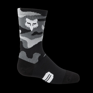 Youth Ranger Crew 6" Socks - Black Camouflage / Youth Small