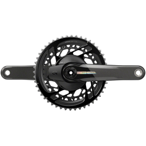N+1 Bikes SRAM Force AXS Power Meter Crankset - 172.5mm 2x 12-Speed 46/33t Direct Mount DUB Spindle Interface Iridescent Gray D2 - $880.00 at N+1 Bikes