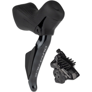 N+1 Bikes Shimano Dura-Ace ST-R9270-RF Di2 Shift/Brake Lever BR-R9270 Hydraulic Disc Brake Caliper - Right/Rear 12-Speed Flat Mount BLK - $870.00 at N+1 Bikes