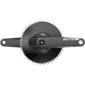 N+1 Bikes SRAM Force 1 AXS Power Meter Crankset - 165mm 12-Speed 50t Aero PM Chainring 8-Bolt Direct Mount DUB Spindle Carbon E1 - $775.00 at N+1 Bikes