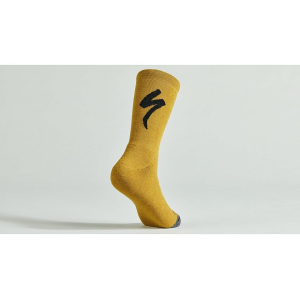 Specialized Merino Deep Winter Tall Logo Sock Harvest Gold M
