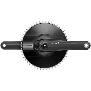N+1 Bikes SRAM RED 1 Crankset - 160mm 12-Speed 50t Aero Chainring 8-Bolt Direct Mount DUB Spindle Interface Natural Carbon E1 - $770.00 at N+1 Bikes