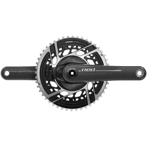 N+1 Bikes SRAM RED Crankset - 170mm 2x 12-Speed 50/37t 8-Bolt Direct Mount DUB Spindle Interface Natural Carbon E1 - $770.00 at N+1 Bikes