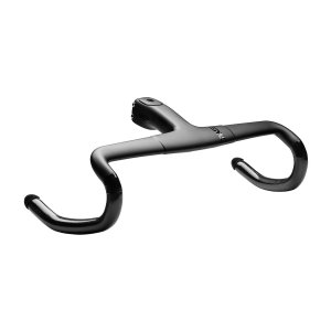N+1 Bikes ENVE SES AR Bar/130mm Stem Combo Drop Handlebar Diameter: Integrated 130mm 380mm Drop: 129mm Reach: 76mm Black - $750.00 at N+1 Bikes