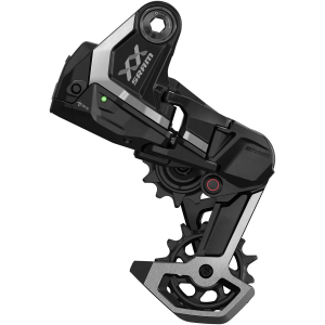 N+1 Bikes SRAM XX Downhill T-Type AXS Rear Derailleur - 7-Speed 24t Max Battery Not Included UDH Hangerless Aluminum Cage BLK/Silver - $700.00 at N+1 Bikes