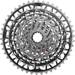 N+1 Bikes SRAM RED XPLR XG-1391 Cassette - 13-Speed 10-46t For XDR Driver BLK/Silver E1 - $660.00 at N+1 Bikes
